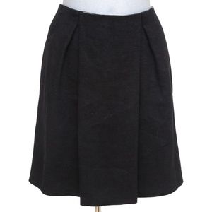 CHLOE Skirt A-Line Black Cotton Silk Clothing Dress Pleated Sz 36 2006